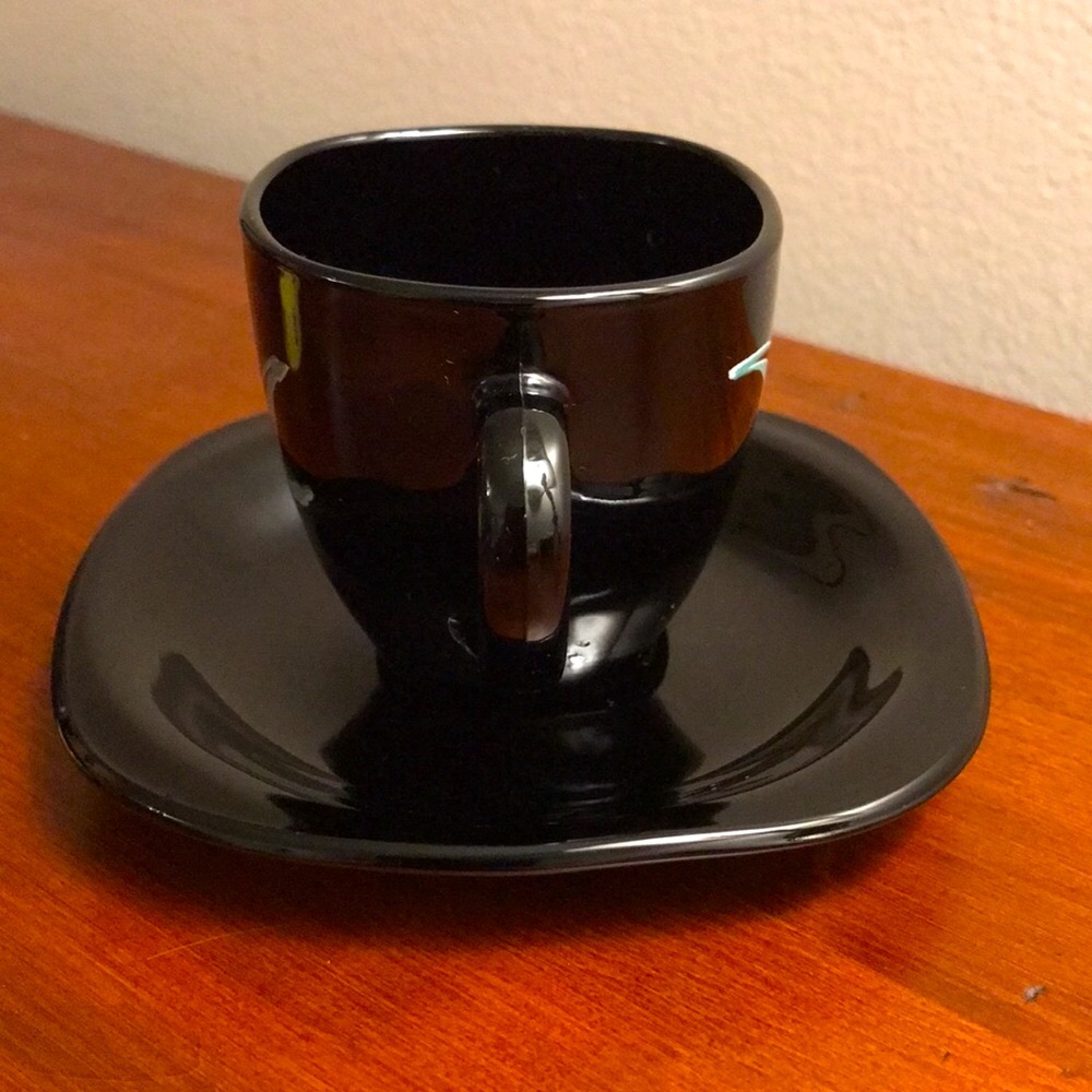 Made In France Stamped Demitasse Espresso Cup and Saucer - Picture 6 of 13